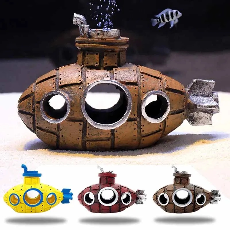 Aquarium Fish Hide - Ornamenti in Resina a Forma di
