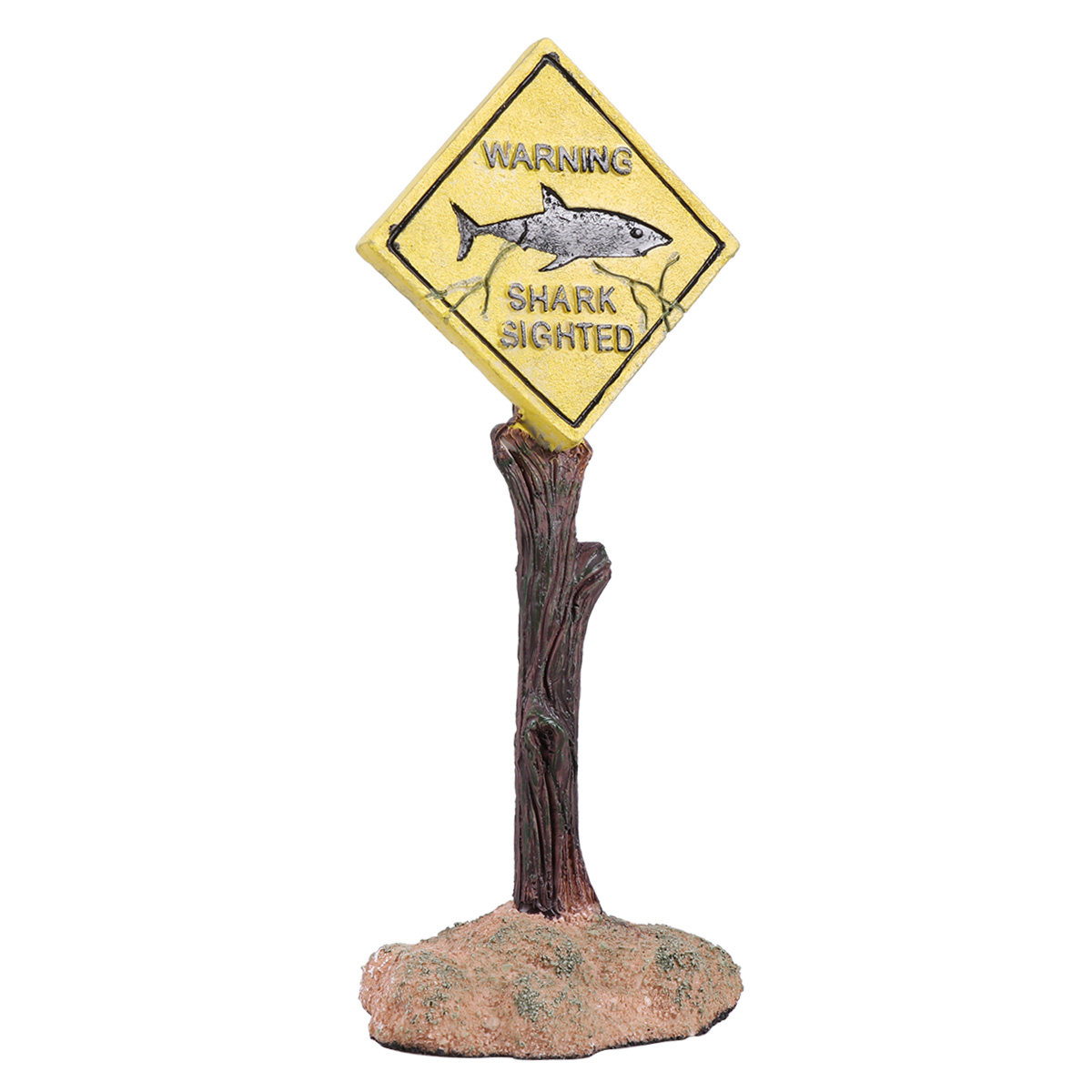 Aquarium Fish Yellow - Cartello di Avvertimento per Acquario in