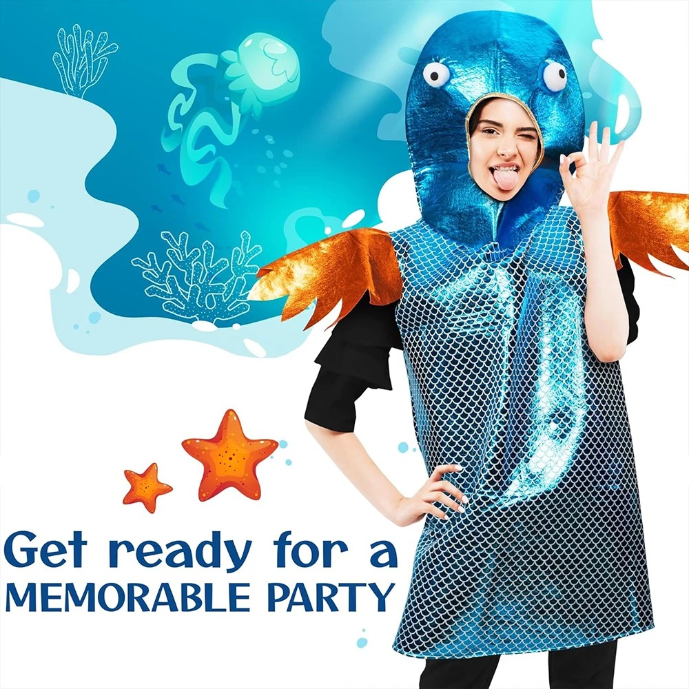 Costume da Pesce Blu Lucido co - Aquarium Fish Yellow recensione e prezzo