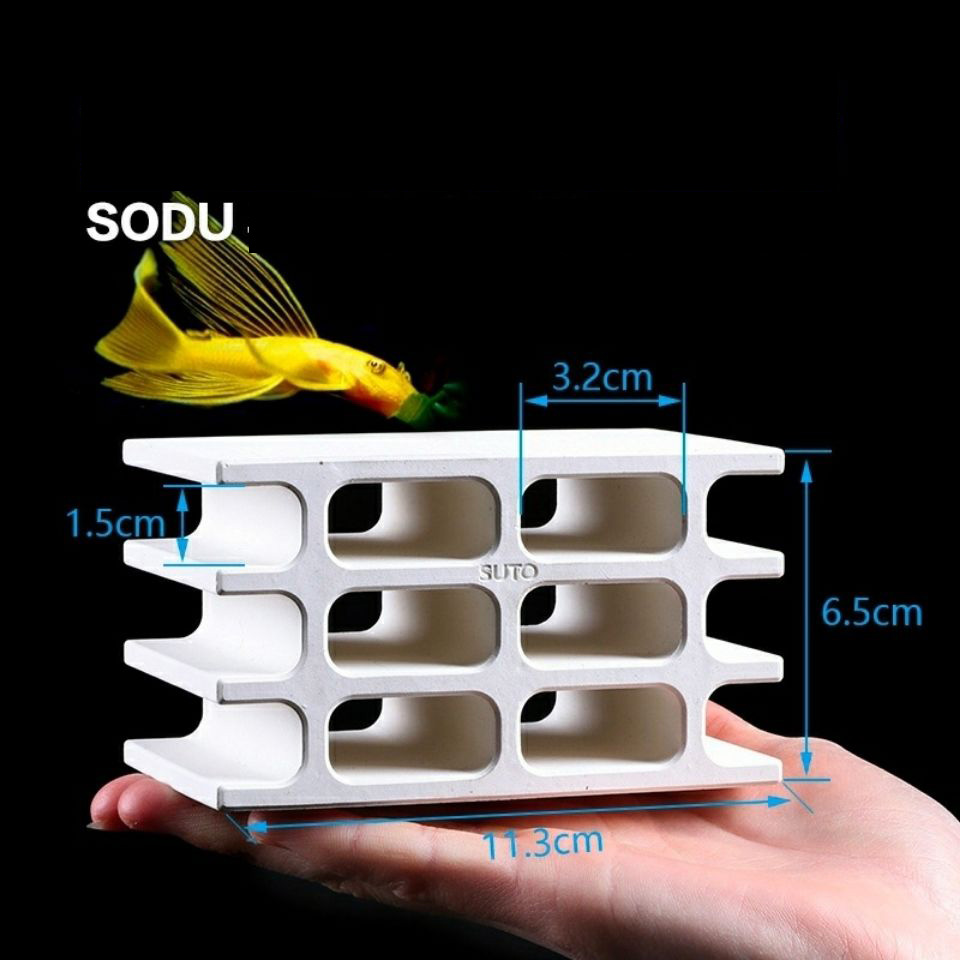 Serbatoio di ceramica bianca a - Aquarium Fish Hide recensione e prezzo